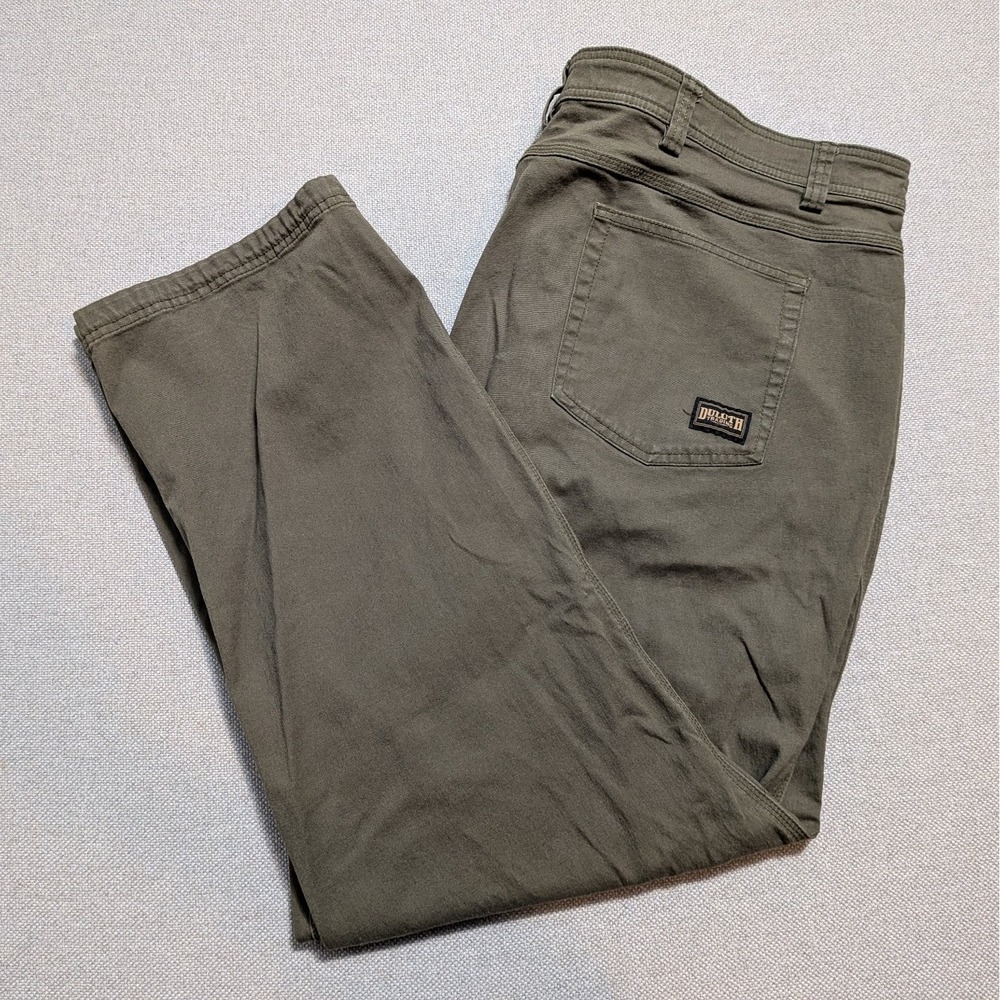 Duluth Trading Men's 48x32 Green Flex Fire Hose Relaxed Fit Jeans Pants Workwear